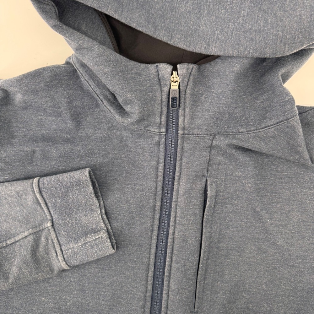 Lululemon Full Zip City Sweat Hoodie Men L Navy Blue Athletic Performance Jacket
